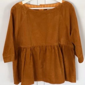 Anthropologie Maeve corduroy top